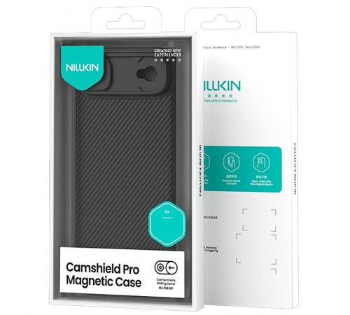 Карбонова накладка Nillkin CamShield Pro Magnetic для Apple iPhone 17 Air (6.5") Black Карбонова накладка Nillkin CamShield Pro Magnetic для Apple iPhone 17 Air (6.5") Black