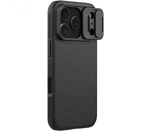 Карбонова накладка Nillkin CamShield Pro Magnetic для Apple iPhone 17 Pro (6.3") Black Карбонова накладка Nillkin CamShield Pro Magnetic для Apple iPhone 17 Pro (6.3") Black