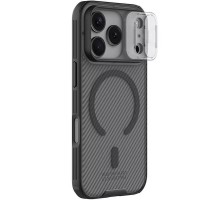 Карбонова накладка Nillkin CamShield Pro Magnetic для Apple iPhone 17 Pro (6.3") Transparent black