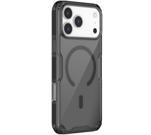 TPU чохол Nillkin Nature Pro Magnetic для Apple iPhone 17 Pro (6.3") Чорний (прозорий)