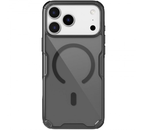 TPU чохол Nillkin Nature Pro Magnetic для Apple iPhone 17 Pro (6.3") Чорний (прозорий)