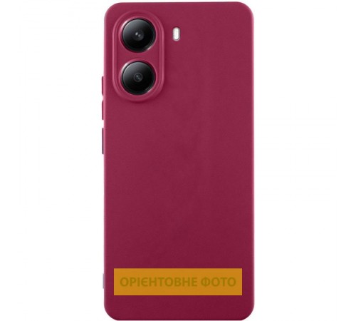 Чохол Silicone Cover Ummi Lakshmi Full Camera (AA) для Motorola Edge 50 Neo Бордовий / Marsala