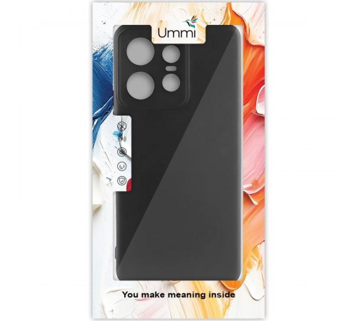 Чохол Silicone Cover Ummi Lakshmi Full Camera (AA) для Motorola Edge 50 Pro Чорний / Black