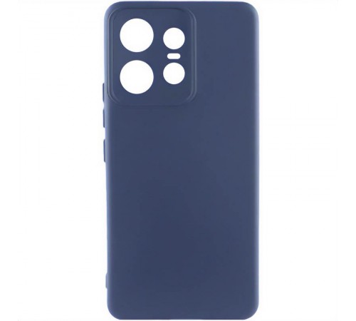 Чохол Silicone Cover Ummi Lakshmi Full Camera (AA) для Motorola Edge 50 Pro Синій / Midnight Blue