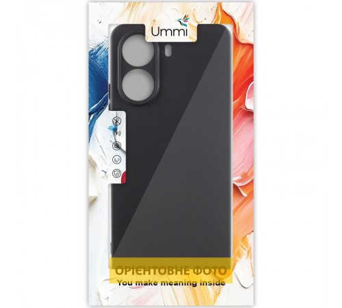 Чохол Silicone Cover Ummi Lakshmi Full Camera (AA) для Motorola Edge 50 Ultra Чорний / Black