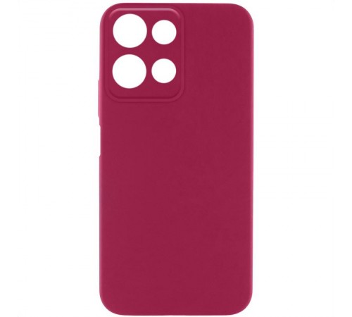 Чохол Silicone Cover Ummi Lakshmi Full Camera (AA) для Motorola Moto G15 4G Бордовий / Marsala