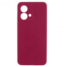 Чохол Silicone Cover Ummi Lakshmi Full Camera (AA) для Motorola Moto G84 Бордовий / Marsala