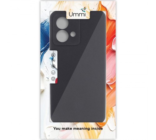 Чохол Silicone Cover Ummi Lakshmi Full Camera (AA) для Motorola Moto G84 Чорний / Black