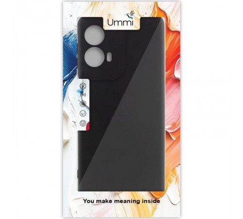 Чохол Silicone Cover Ummi Lakshmi Full Camera (AA) для Motorola Moto G85 Чорний / Black