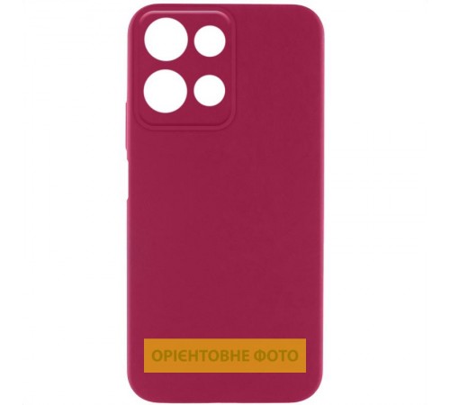 Чохол Silicone Cover Ummi Lakshmi Full Camera (AA) для Motorola Moto G86 5G Бордовий / Marsala
