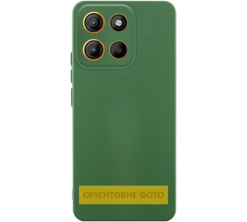 Чохол Silicone Cover Ummi Lakshmi Full Camera (AA) для Motorola Moto G86 5G Зелений / Dark green