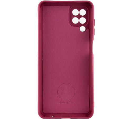 Чохол Silicone Cover Ummi Lakshmi Full Camera (AA) для Samsung Galaxy A12 Бордовий / Marsala