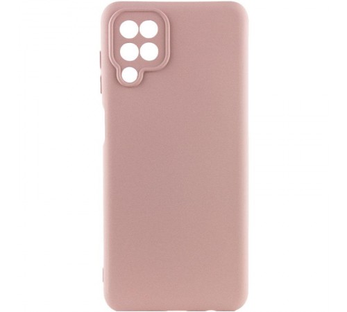 Чохол Silicone Cover Ummi Lakshmi Full Camera (AA) для Samsung Galaxy A12 Рожевий / Pink Sand