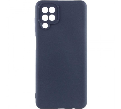 Чохол Silicone Cover Ummi Lakshmi Full Camera (AA) для Samsung Galaxy A12 Синій / Midnight Blue