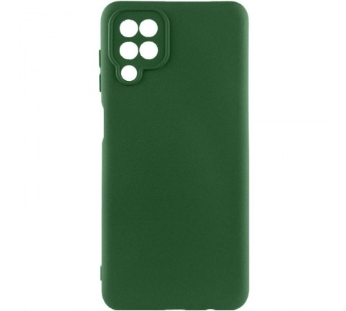 Чохол Silicone Cover Ummi Lakshmi Full Camera (AA) для Samsung Galaxy A12 Зелений / Dark green