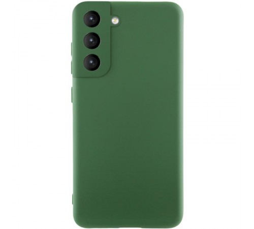 Чохол Silicone Cover Ummi Lakshmi Full Camera (AA) для Samsung Galaxy S21 FE Зелений / Dark green