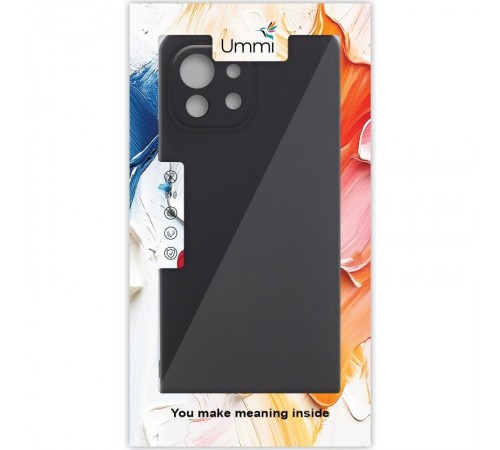 Чохол Silicone Cover Ummi Lakshmi Full Camera (AA) для Xiaomi Mi 11 Lite Чорний / Black