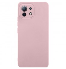Чохол Silicone Cover Ummi Lakshmi Full Camera (AA) для Xiaomi Mi 11 Lite Рожевий / Pink Sand