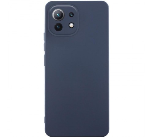 Чохол Silicone Cover Ummi Lakshmi Full Camera (AA) для Xiaomi Mi 11 Lite Синій / Midnight Blue