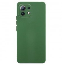 Чохол Silicone Cover Ummi Lakshmi Full Camera (AA) для Xiaomi Mi 11 Lite Зелений / Dark green