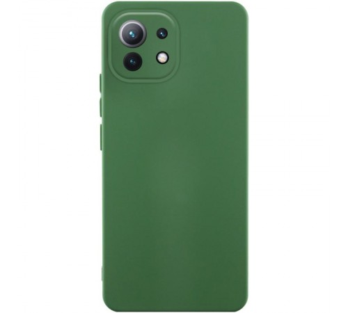 Чохол Silicone Cover Ummi Lakshmi Full Camera (AA) для Xiaomi Mi 11 Lite Зелений / Dark green