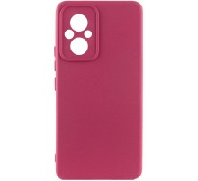 Чохол Silicone Cover Ummi Lakshmi Full Camera (AA) для Xiaomi Poco M5 Бордовий / Marsala