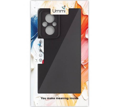 Чохол Silicone Cover Ummi Lakshmi Full Camera (AA) для Xiaomi Poco M5 Чорний / Black