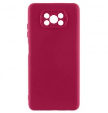 Чохол Silicone Cover Ummi Lakshmi Full Camera (AA) для Xiaomi Poco X3 NFC / Poco X3 Pro Бордовий / Marsala