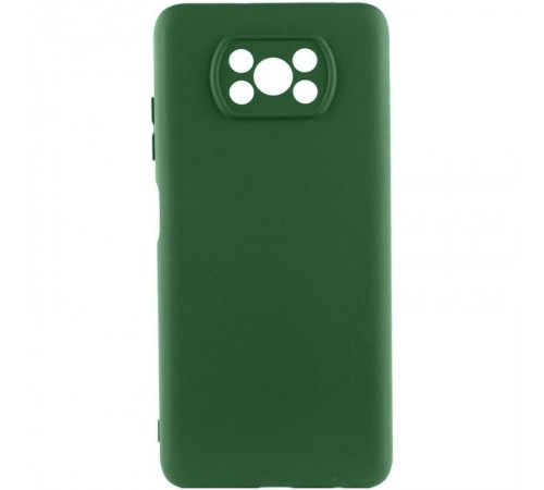 Чохол Silicone Cover Ummi Lakshmi Full Camera (AA) для Xiaomi Poco X3 NFC / Poco X3 Pro Зелений / Dark green