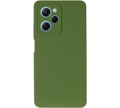 Чохол Silicone Cover Ummi Lakshmi Full Camera (AA) для Xiaomi Poco X5 Pro 5G Зелений / Dark green