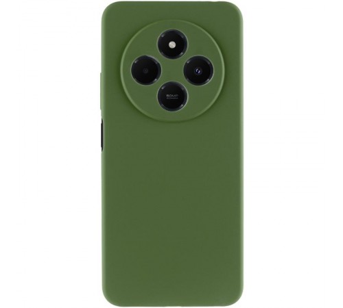 Чохол Silicone Cover Ummi Lakshmi Full Camera (AA) для Xiaomi Redmi 14C / Poco C75 Зелений / Dark green