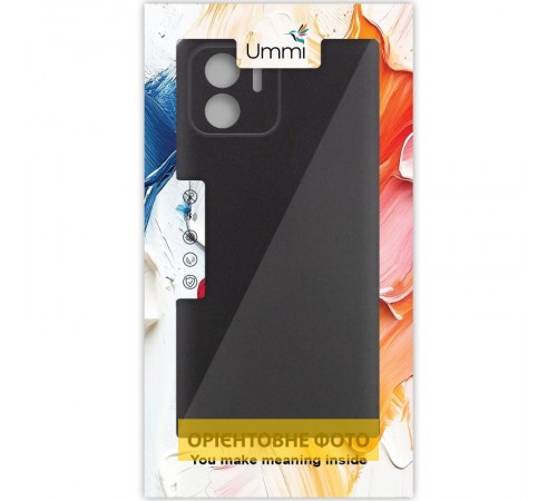 Чохол Silicone Cover Ummi Lakshmi Full Camera (AA) для Xiaomi Redmi A1+ / A2+ Чорний / Black