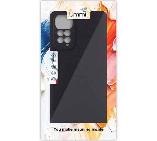 Чохол Silicone Cover Ummi Lakshmi Full Camera (AA) для Xiaomi Redmi Note 11 (Global) / Note 11S Чорний / Black