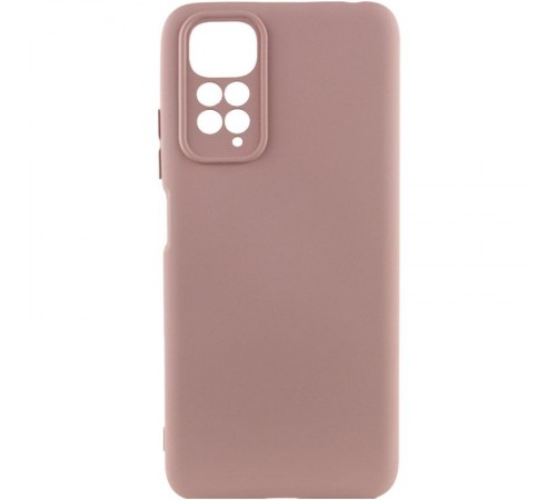 Чохол Silicone Cover Ummi Lakshmi Full Camera (AA) для Xiaomi Redmi Note 11 (Global) / Note 11S Рожевий / Pink Sand