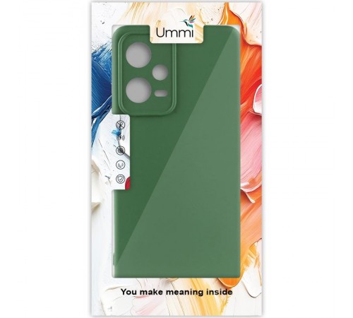 Чохол Silicone Cover Ummi Lakshmi Full Camera (AA) для Xiaomi Poco X5 5G / Note 12 5G Зелений / Dark green