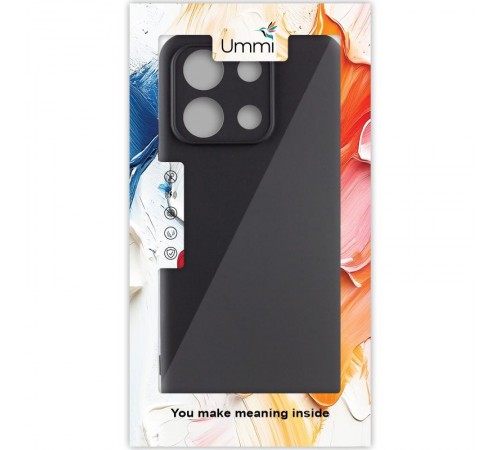 Чохол Silicone Cover Ummi Lakshmi Full Camera (AA) для Xiaomi Redmi Note 13 4G Чорний / Black