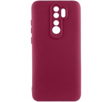 Чохол Silicone Cover Ummi Lakshmi Full Camera (AA) для Xiaomi Redmi Note 8 Pro Бордовий / Marsala