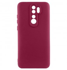 Чохол Silicone Cover Ummi Lakshmi Full Camera (AA) для Xiaomi Redmi Note 8 Pro Бордовий / Marsala
