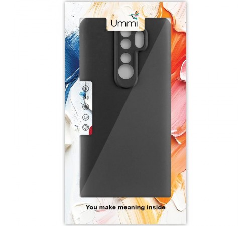 Чохол Silicone Cover Ummi Lakshmi Full Camera (AA) для Xiaomi Redmi Note 8 Pro Чорний / Black