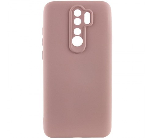 Чохол Silicone Cover Ummi Lakshmi Full Camera (AA) для Xiaomi Redmi Note 8 Pro Рожевий / Pink Sand