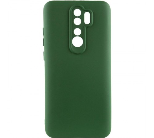 Чохол Silicone Cover Ummi Lakshmi Full Camera (AA) для Xiaomi Redmi Note 8 Pro Зелений / Dark green