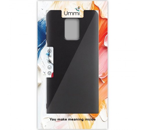 Чохол Silicone Cover Ummi Lakshmi (AA) для Xiaomi Redmi Note 9s / Note 9 Pro / Note 9 Pro Max Чорний / Black