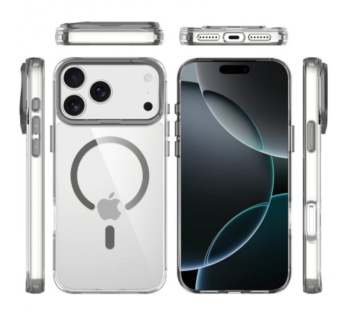 Чохол TPU Space Case Apex with MagSafe для Apple iPhone 17 Pro (6.3") Grey