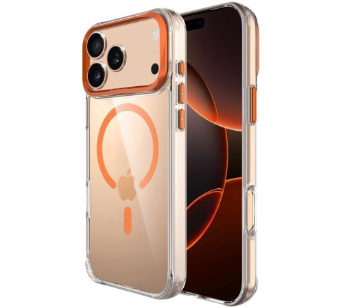 Чохол TPU Space Case Apex with MagSafe для Apple iPhone 17 Pro Max (6.9") Papaya