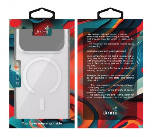 Чохол Ummi transparent with MagSafe для Apple iPhone 17 Pro (6.3") Clear Чохол Ummi transparent with MagSafe для Apple iPhone 17 Pro (6.3") Clear