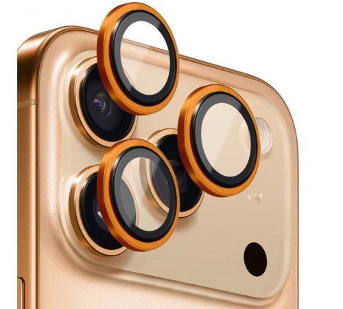 Захисне скло BlueO Metal на камеру для Apple iPhone 17 Pro / 17 Pro Max Помаранчевий / Orange Захисне скло BlueO Metal на камеру для Apple iPhone 17 Pro / 17 Pro Max Помаранчевий / Orange