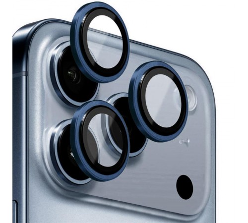 Захисне скло BlueO Metal на камеру для Apple iPhone 17 Pro / 17 Pro Max Темно-синій / Dark Blue Захисне скло BlueO Metal на камеру для Apple iPhone 17 Pro / 17 Pro Max Темно-синій / Dark Blue