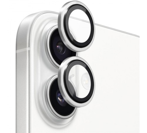 Захисне скло BlueO Metal на камеру для Apple iPhone 17 (6.3") Срібний / Silver Захисне скло BlueO Metal на камеру для Apple iPhone 17 (6.3") Срібний / Silver