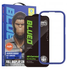Захисне 3D скло Blueo Hot Bending New для Apple iPhone 15 Pro Max (6.7") Чорний