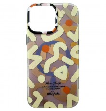 TPU чохол Pastel Chaos with MagSafe для Apple iPhone 16 Pro (6.3") Biege